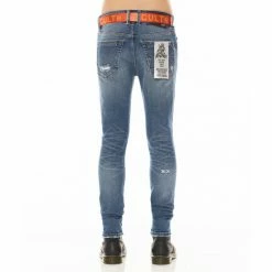 Cult Of Individuality Punk Super Skinny Jeans - Nebula Denim & Bottoms Blue -Cult of Individuality Shop unnamed file 1016