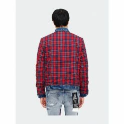 Cult Of Individuality Type II Reversible Laser Denim Jacket In 7 Yeat Sand Denim & Bottoms Blue -Cult of Individuality Shop unnamed file 1020