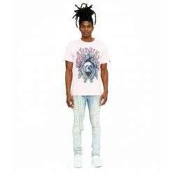 Cult Of Individuality S/S Crew T "Land Of The Free" T-Shirts Powder Pink -Cult of Individuality Shop unnamed file 1024