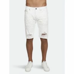 Cult Of Individuality Rocker Short Stretch Shorts White