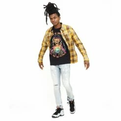 Cult Of Individuality "World On Fire" Plaid Woven Shirt Shirts Apricot 7 Cult Of Individuality "World On Fire" Plaid Woven Shirt Shirts Apricot -Cult of Individuality Shop unnamed file 1040