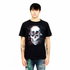 Cult Of Individuality S/s Crew T "Static Noise" T-Shirts Black