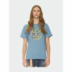 Cult Of Individuality 3D Clean Shimuchan Logo Short Sleeve Crew Neck Tee In Blue Heaven T-Shirts