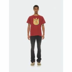 Cult Of Individuality 3D Clean Shimuchan Logo Short Sleeve Crew Neck Tee In Garnet Tops Red