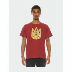 Cult Of Individuality 3D Clean Shimuchan Logo Short Sleeve Crew Neck Tee In Garnet Tops Red -Cult of Individuality Shop unnamed file 1060