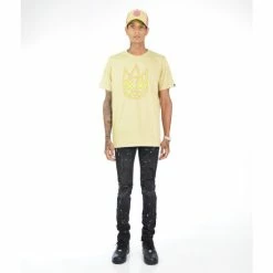 Cult Of Individuality T-Shirt Clean Shimuchan Logo Short Sleeve Crew Neck Tee T-Shirts Yellow -Cult of Individuality Shop unnamed file 1071