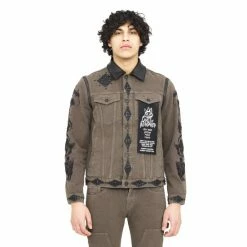 Cult Of Individuality Type 2 With Zip-Off Sleeve 'Lucky Bastard' Denim & Bottoms Army Green