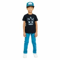 Cult Of Individuality Kid's Jeans Rogue Slim Straight Stretch Bottoms Lyons Blue