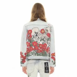 Cult Of Individuality Type II Denim Jacket In Poppy Denim & Bottoms Blue -Cult of Individuality Shop unnamed file 113