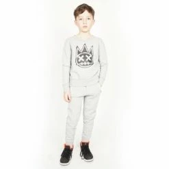 Cult Of Individuality Kid's Fleece Sweat Pants Boy Clothing Heather Grey