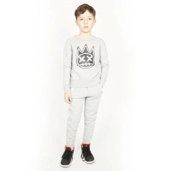 Cult Of Individuality Kid's Fleece Sweat Pants Boy Clothing Heather Grey 1 Cult Of Individuality Kid's Fleece Sweat Pants Boy Clothing Heather Grey