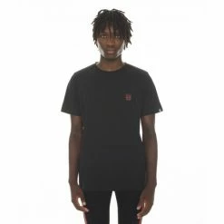 Cult Of Individuality T-shirt Crew Neck XX Red Logo On The Back T-Shirts Black