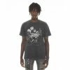 Cult Of Individuality T-shirt Short Sleeve Crew Neck Tee "Hang Loose" In Black / Ac Dc Wash T-Shirts