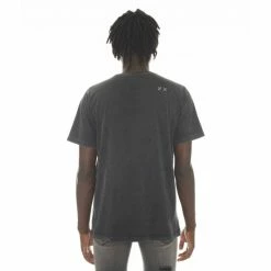 Cult Of Individuality T-shirt Short Sleeve Crew Neck Tee "Hang Loose" In Black / Ac Dc Wash T-Shirts -Cult of Individuality Shop unnamed file 116