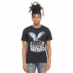 Cult Of Individuality S/S Crew T Lucky Bastard "Lucky Bat" T-Shirts Black