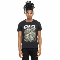 Cult Of Individuality S/s Crew T "Glow" T-Shirts Black