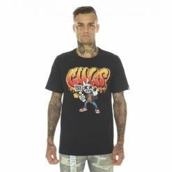 Cult Of Individuality T-shirt Short Sleeve Crew Neck Tee "Graf Artist" T-Shirts Black