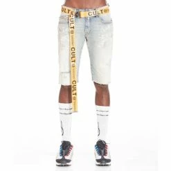 Cult Of Individuality Belted Rocker Short Shorts Trip