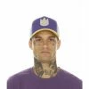 Cult Of Individuality Truck Clean Logo Mesh Back Acai Crown / Citrus Visor In Acai Accessories Purple