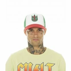 Cult Of Individuality Truck Clean Logo Mesh Back Hat - White Hats