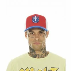 Cult Of Individuality Truck Clean Logo Mesh Back Hat - Red Hats