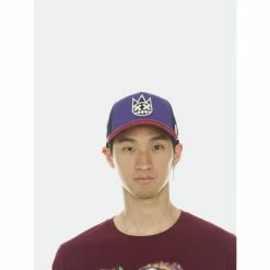 Cult Of Individuality Truck Clean Logo Mesh Back Acai Crown Hats Purple