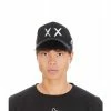 Cult Of Individuality Mesh Back Trucker Curved Visor XX Hats Black/white
