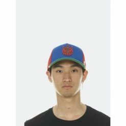 Cult Of Individuality Truck Clean Logo Mesh Back Cobalt Crown / Kelly Green In Cobalt Hats