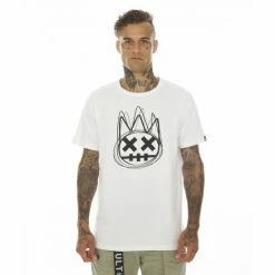 Cult Of Individuality T-shirt Brushed Shimuchan Logo Short Sleeve Crew Neck Tee T-Shirts White