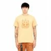 Cult Of Individuality Shimuchan Logo Short Sleeve Crew Tee T-Shirts Apricot