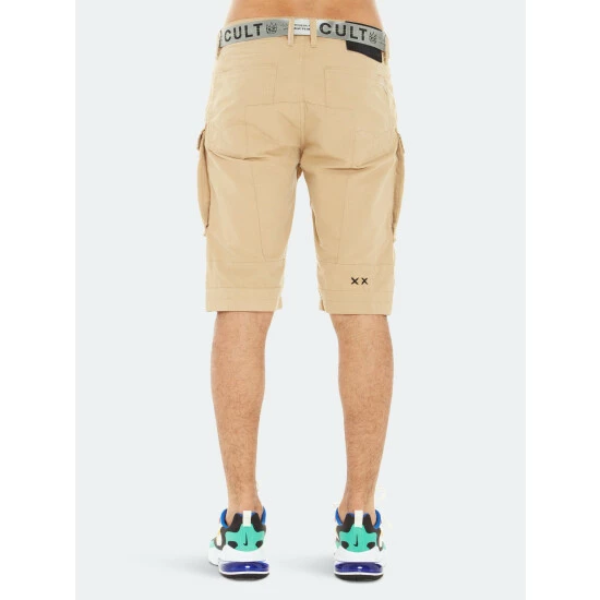 Cult Of Individuality Rocker Cargo Shorts Belted Taupe 2 Cult Of Individuality Rocker Cargo Shorts Belted Taupe - Image 2
