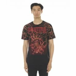 Cult Of Individuality T-shirt Short Sleeve Crew Neck Tee "Whiskey" Pantera T-Shirts Black