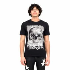 Cult Of Individuality S/s Crew T "Blur" T-Shirts Black