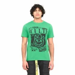 Cult Of Individuality T-Shirt S/s Crew T " Culture Tour" T-Shirts Kelly Green
