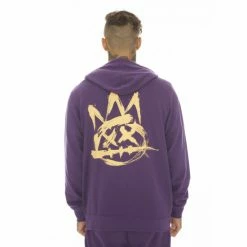 Cult Of Individuality French Terry Zip Hooded Sweatshirt Sweatshirts, Sweaters & Hoodies Acai