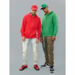 Cult Of Individuality Lightweight French Terry Zip Hoody Sweatshirts, Sweaters & Hoodies Kelly Green -Cult of Individuality Shop unnamed file 1378