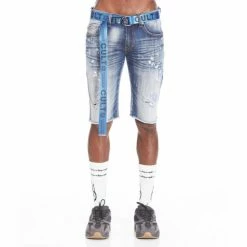 Cult Of Individuality Belted Rocker Short Shorts Divinci
