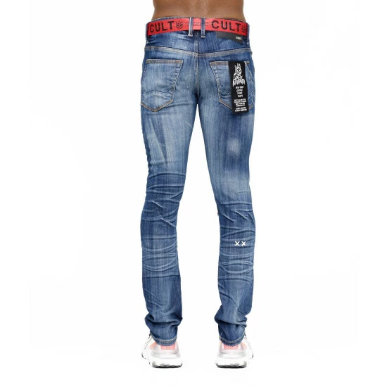 Cult Of Individuality Punk Super Skinny Belted Denim & Bottoms Abyss 2 Cult Of Individuality Punk Super Skinny Belted Denim & Bottoms Abyss - Image 2