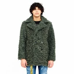 Cult Of Individuality Long Peacoat Coats, Jackets & Blazers Hunter