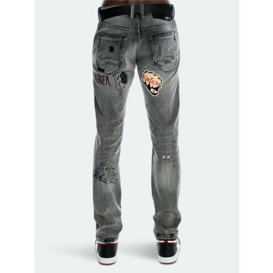 Cult Of Individuality Rocker Slim Belted Clothing Black Acid 4 Cult Of Individuality Rocker Slim Belted Clothing Black Acid - Image 4