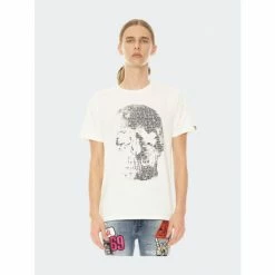 Cult Of Individuality Printed Skull T-Shirt T-Shirts White