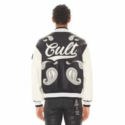 Cult Of Individuality Varsity Jacket "Paisley" Coats, Jackets & Blazers Black -Cult of Individuality Shop unnamed file 17