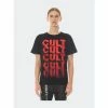 Cult Of Individuality Cult Printed Crew Neck Tee T-Shirts Black