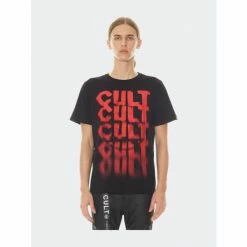 Cult Of Individuality Cult Printed Crew Neck Tee T-Shirts Black
