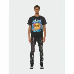 Cult Of Individuality Punk Super Skinny Jeans - Caviar Denim & Bottoms Black
