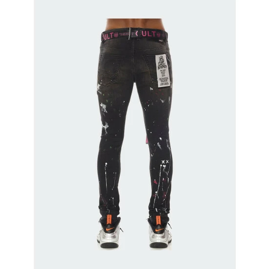 Cult Of Individuality Punk Super Skinny Jeans - Caviar Denim & Bottoms Black 5 Cult Of Individuality Punk Super Skinny Jeans - Caviar Denim & Bottoms Black - Image 5