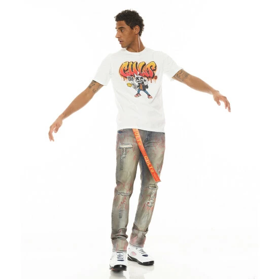 Cult Of Individuality Rocker Slim - Tuffet Denim & Bottoms Blue 2 Cult Of Individuality Rocker Slim - Tuffet Denim & Bottoms Blue - Image 2