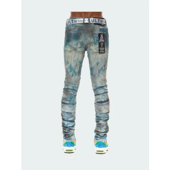 Cult Of Individuality Punk Nomad Jeans In Kasso Denim & Bottoms Blue 6 Cult Of Individuality Punk Nomad Jeans In Kasso Denim & Bottoms Blue - Image 6