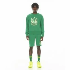 Cult Of Individuality Crew Neck Fleece Sweatshirt Sweatshirts, Sweaters & Hoodies Kelly Green -Cult of Individuality Shop unnamed file 238