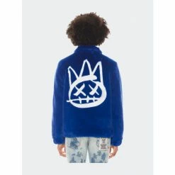 Cult of Individuality Shop 6 Cult Of Individuality Polar Fleece Coach Jacket Coats, Jackets & Blazers Surf Blue